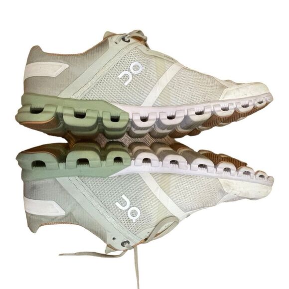 On Running Cloudflow Road Running Shoe Aloe Green Mesh Upper Athletic Sneaker 9. - Picture 6 of 12